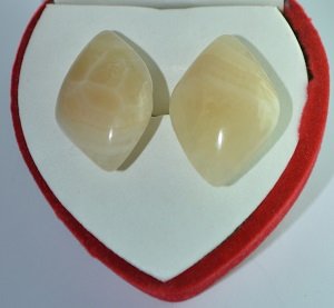 cufflinks of moonstone..