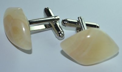 cufflinks of moonstone.