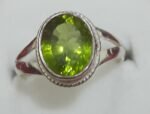 peridot very stylish silver ring