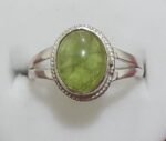 peridot..silver ring