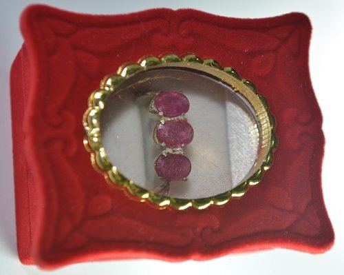 Ruby Silver Ring For Love & Attraction